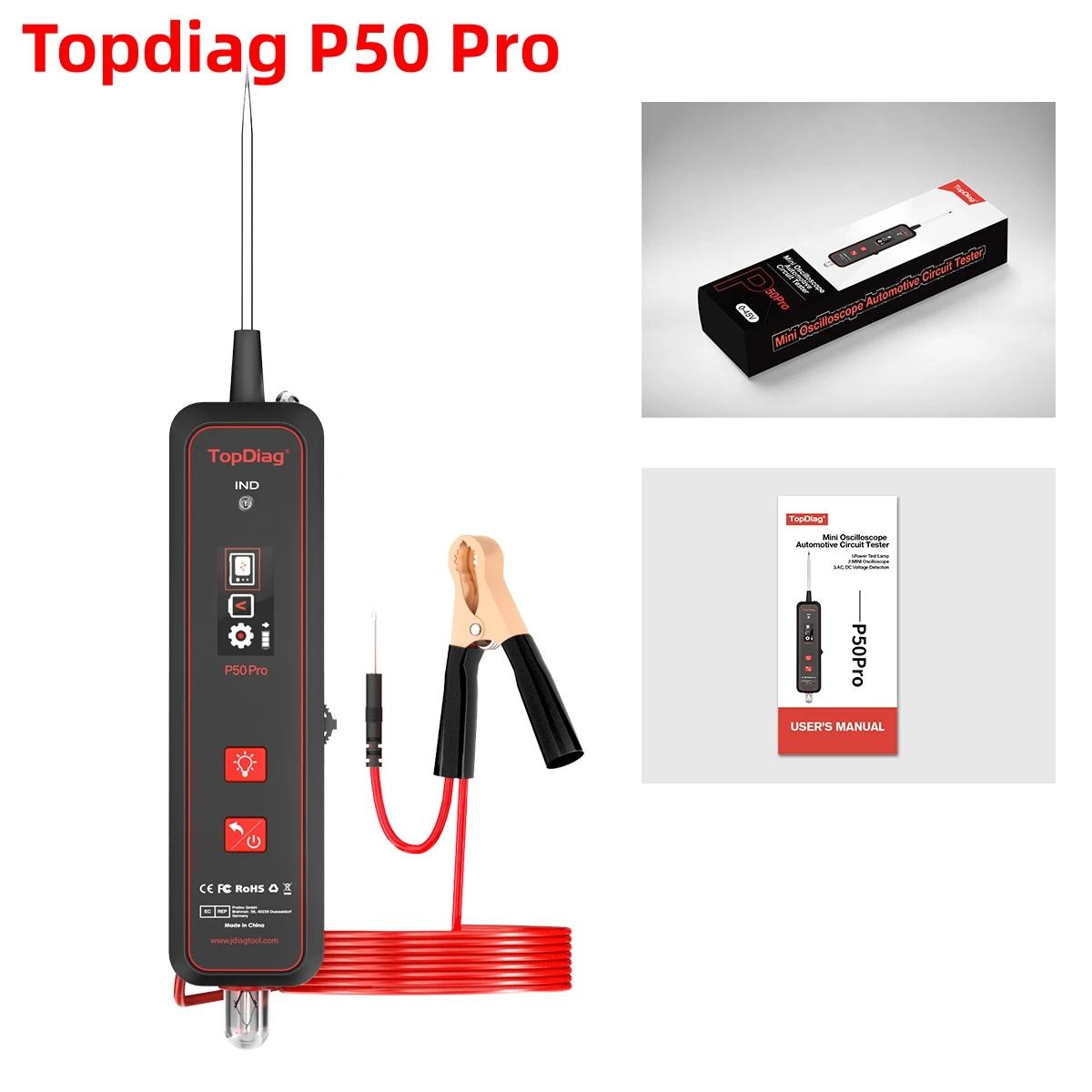 Topdiag P50 Pro Jdiag ̴ Ƿν ڵ ȸ ׽, ٱ ȸ ý  , 12 V, 24V